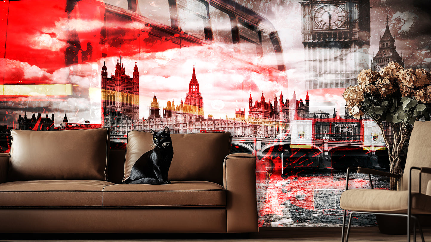Iconic London Red wall decor - XWALLX