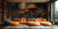 Whimsical Mushroom Forest poster duvar kağıdı - XWALLX