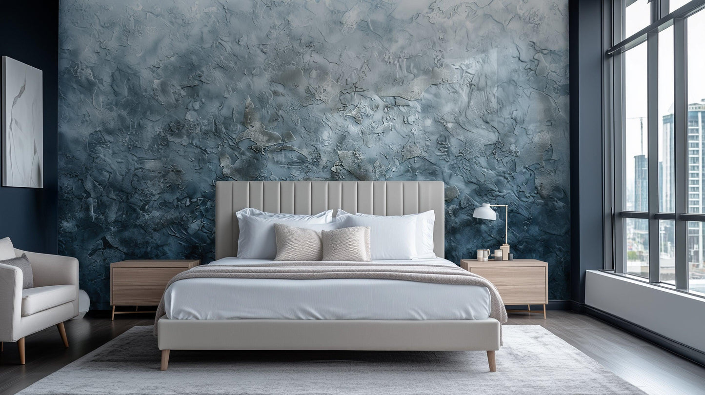 Deep Blue wall mural - XWALLX