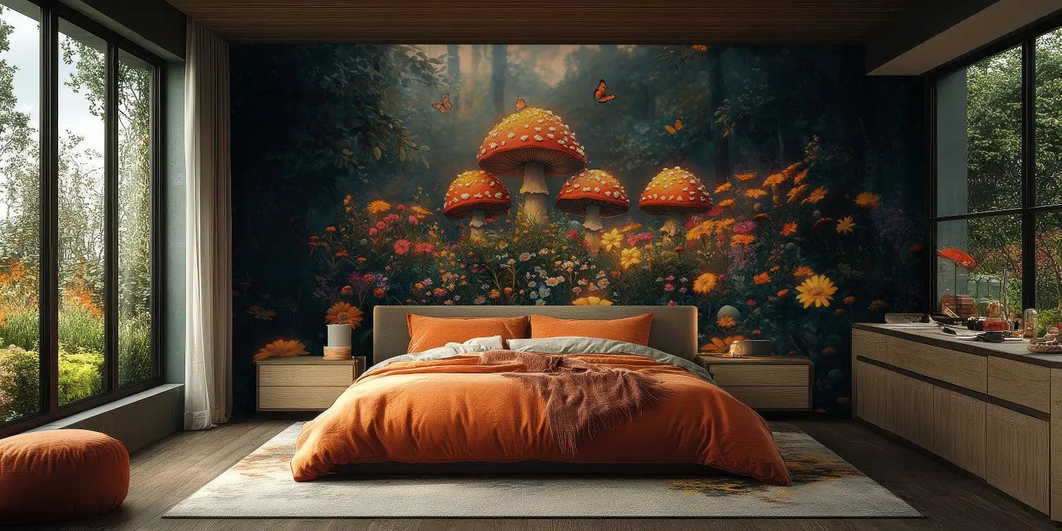 Mushroom Meadow wall art - XWALLX