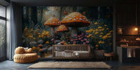 Whimsical Mushroom Forest duvar kağıdı - XWALLX