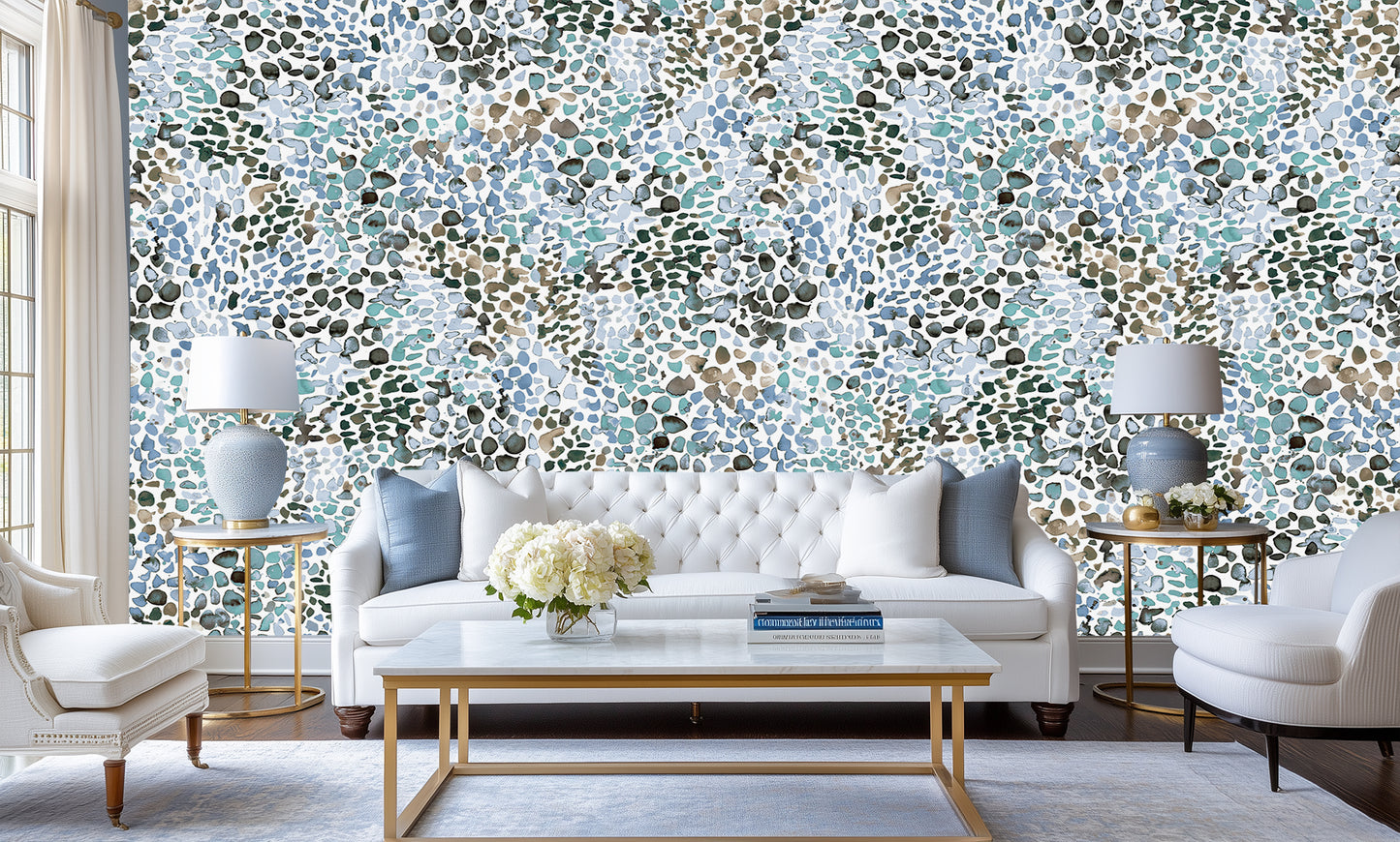 Watercolor Pebble Abstract wall decor - XWALLX