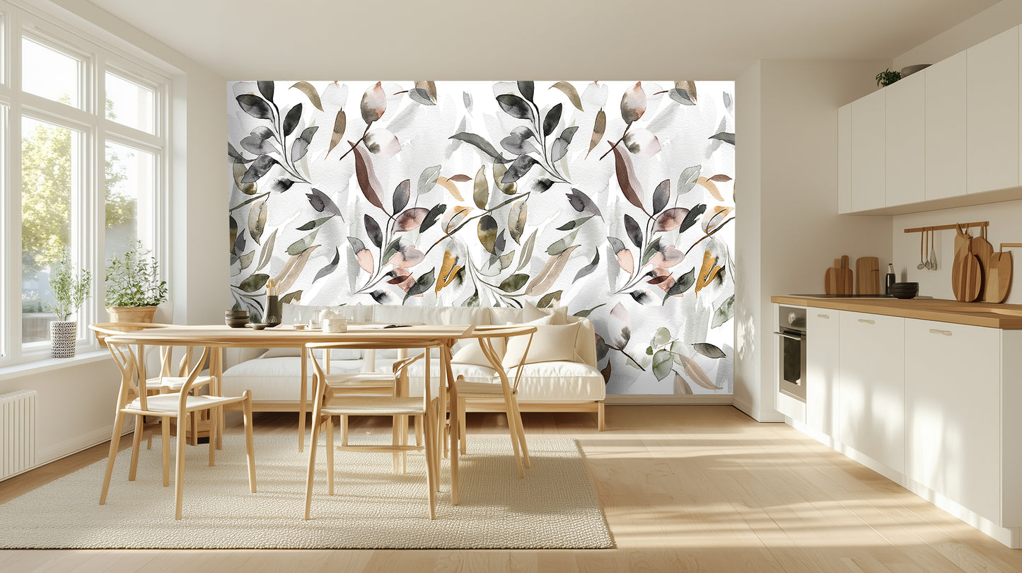 Watercolor Botanical Arch wallpaper - XWALLX