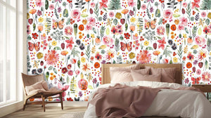Artistic Floral Bloom wall mural Mural wall art - XWALLX