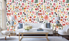 Artistic Floral Bloom wall mural Mural wall decor - XWALLX