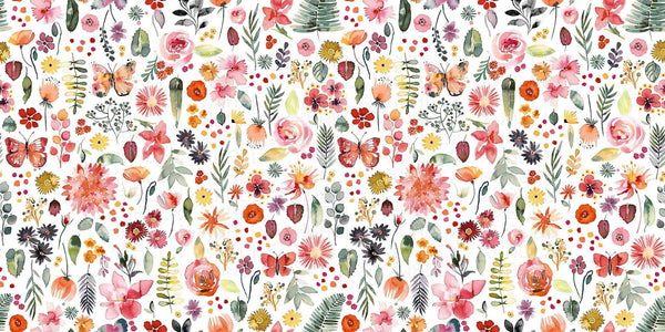 Artistik Floral Çiçeklenme Duvar Posteri - Sample
