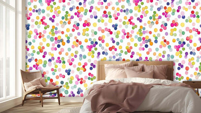 Vibrant Watercolor Confetti wall art - XWALLX