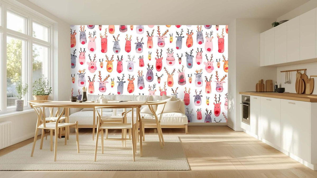Watercolor Reindeer Art wallpaper - XWALLX