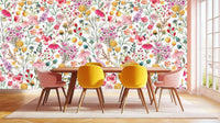 Vibrant Wildflower Arch wallpaper mural - XWALLX
