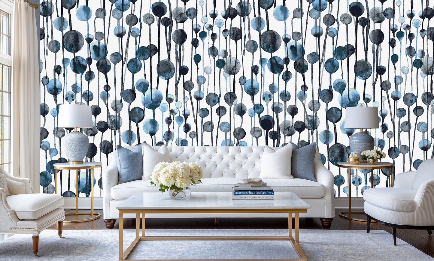 Abstract Watercolor Ovals wall decor - XWALLX