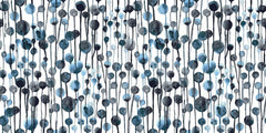 Abstract Watercolor Ovals Wall Mural