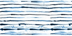 Indigo Wash Stripe Wall Mural