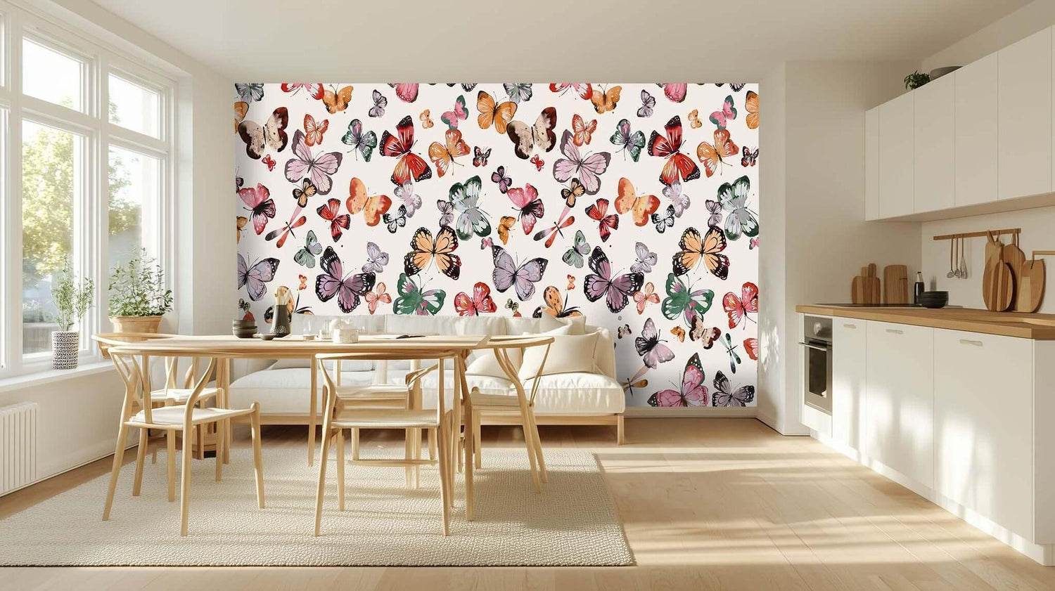 Watercolor Butterfly Haven wallpaper - XWALLX
