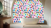 Vibrant Watercolor Ovals Wall Mural