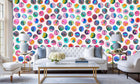 Vibrant Watercolor Ovals wall decor - XWALLX