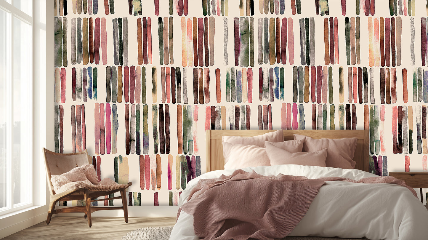 Expressive Brushstroke Stripe wall art - XWALLX