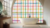 Vibrant Watercolor Plaid Wall Mural
