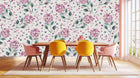 Watercolor Hydrangea Bloom wallpaper mural - XWALLX
