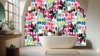 Vibrant Watercolor Ovals wall mural - XWALLX