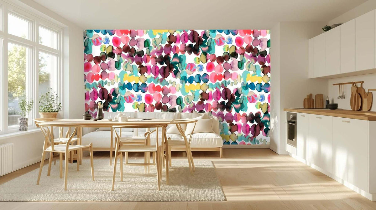 Vibrant Watercolor Ovals wallpaper - XWALLX