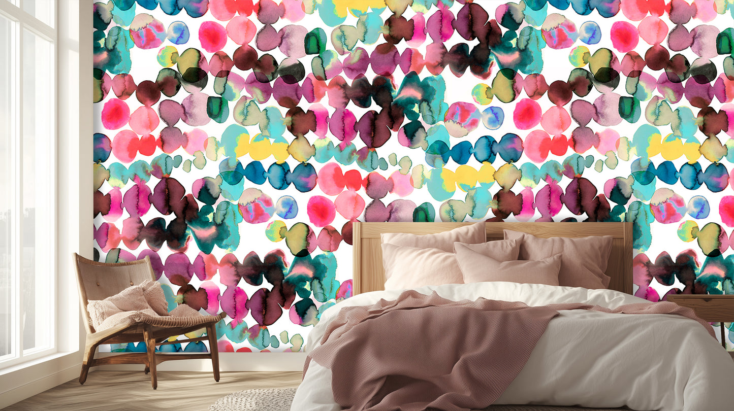 Vibrant Watercolor Ovals wall art - XWALLX