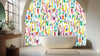 Vibrant Watercolor Cacti Wall Mural
