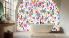 colorful Peaks Abstract wall mural 
