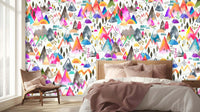 Watercolor Peaks Abstract wall art - XWALLX