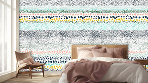 Playful Dappled Stripe wall art - XWALLX