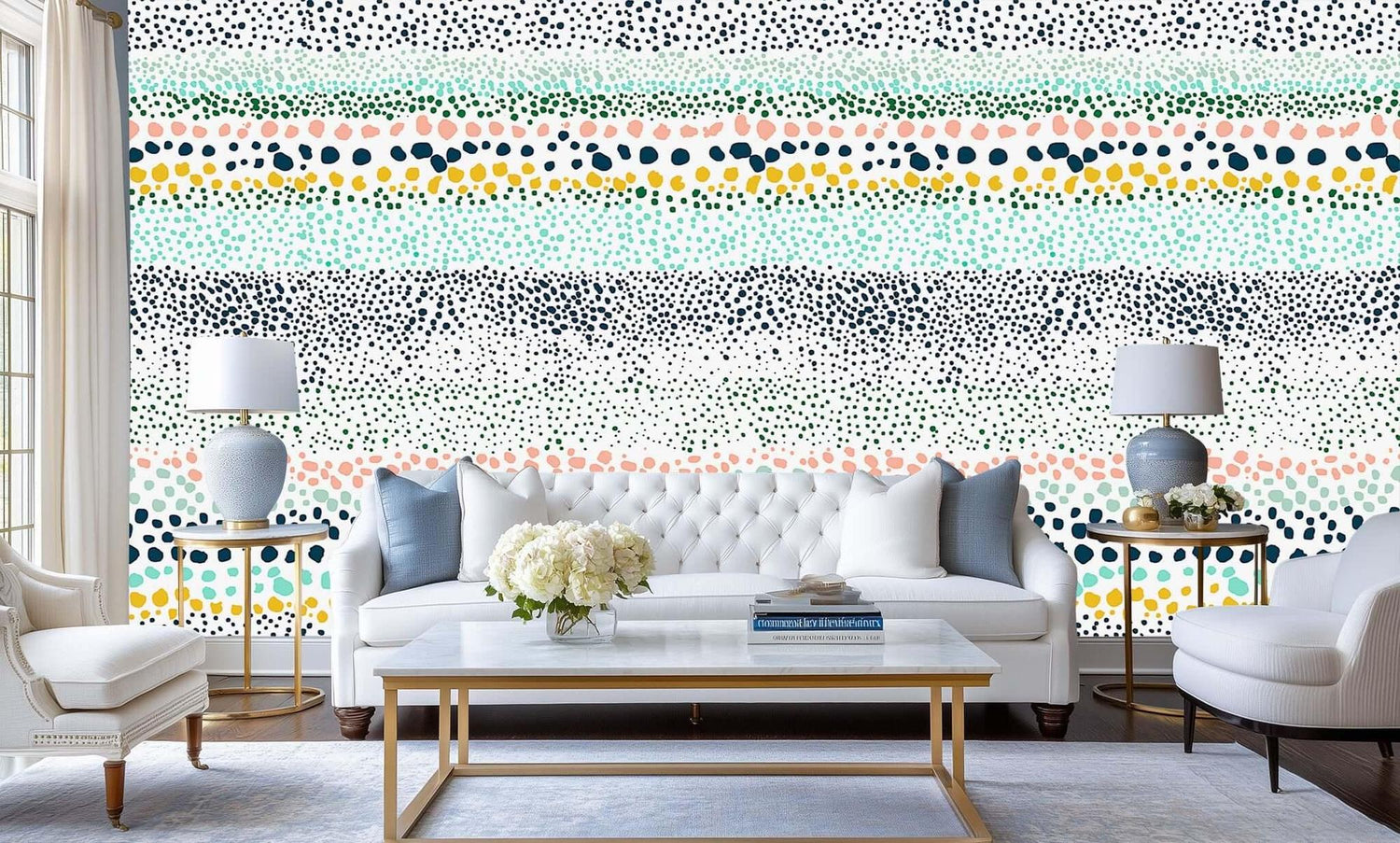 Playful Dappled Stripe wall decor - XWALLX