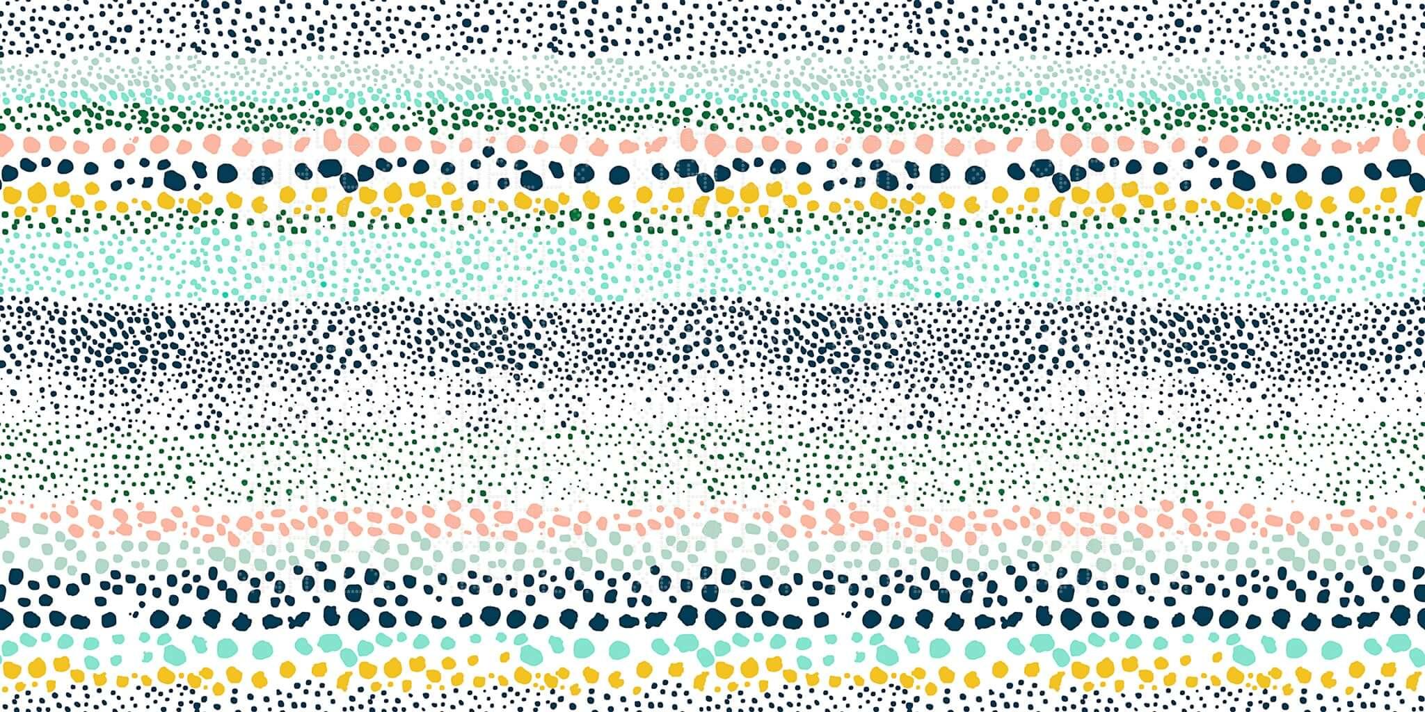 Playful Dappled Stripe Wall Mural
