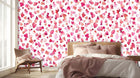 Whimsical Heart Blossom wall mural Mural wall art - XWALLX
