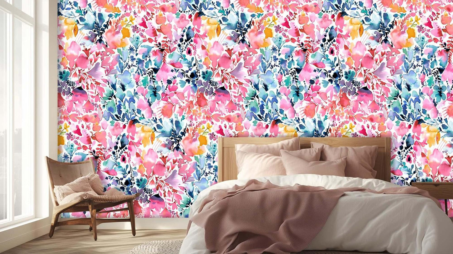 Vibrant Floral Explosion wall art - XWALLX