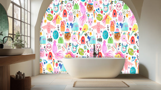 Whimsical Creatures Fantasy wall mural - XWALLX