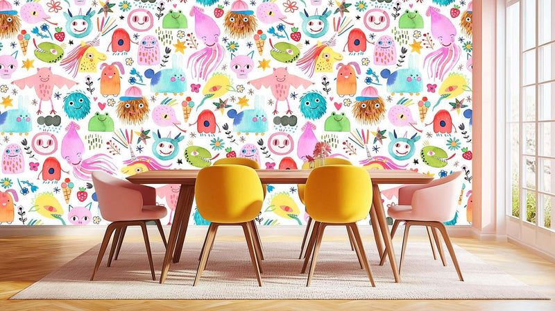 Whimsical Creatures Fantasy poster duvar kağıdı - XWALLX