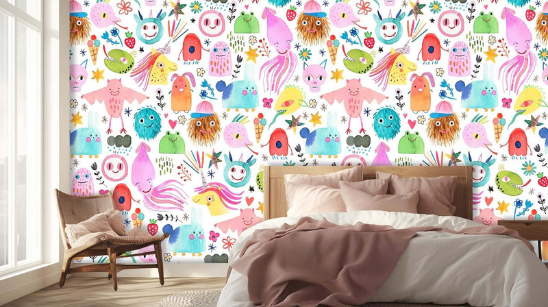 Whimsical Creatures Fantasy duvar sanatı - XWALLX
