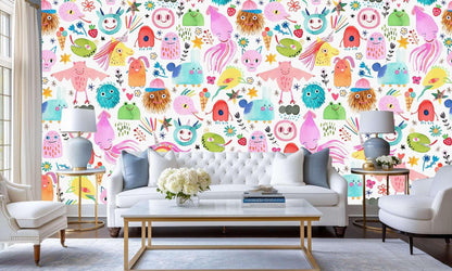 Whimsical Creatures Fantasy wall decor - XWALLX