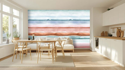 Serene Watercolor Stripe wallpaper - XWALLX