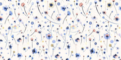 Whimsical Floral Wall Mural for Cheerful Interiors
