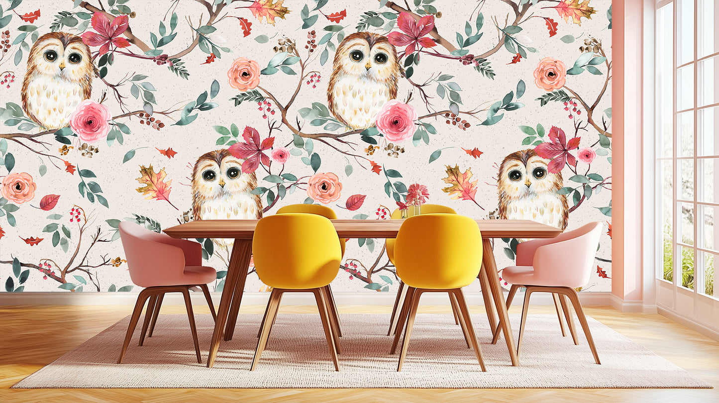 Whimsical Woodland Owl wall art - XWALLX