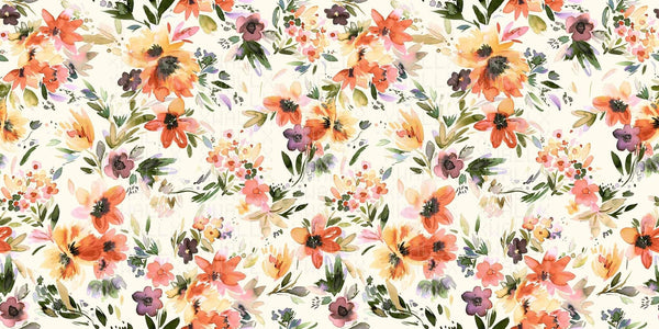 Canlı Suluboya Floral Duvar Posteri - Sample