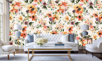 Vibrant Watercolor Floral wall art - XWALLX