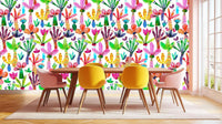 Whimsical Botanical Archway wallpaper mural - XWALLX