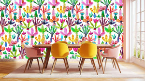 Whimsical Botanical Archway wallpaper mural - XWALLX