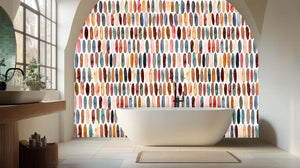 Abstract Strokes Watercolor wall mural - XWALLX