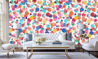 Vibrant Watercolor Dots wall decor - XWALLX