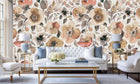 Earthy Watercolor Poppies wall art - XWALLX