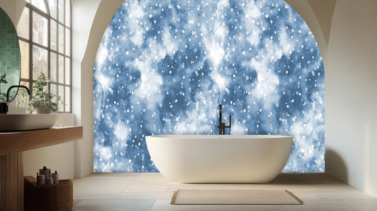 Fluid Blue Watercolor wall mural - XWALLX