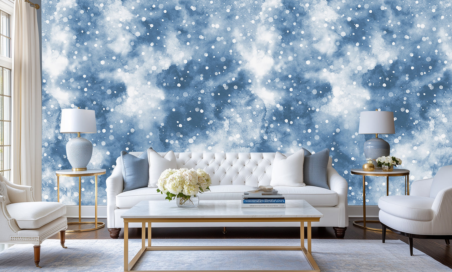 Fluid Blue Watercolor wall decor - XWALLX