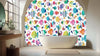 Whimsical Colorful Fish Wall Mural